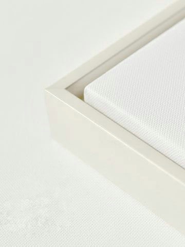 White gutter frame